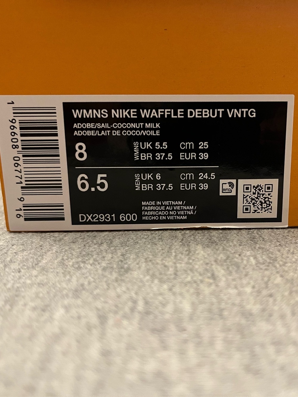 Nike Waffle Debut Vintage Adobe Sail Coconut milk Women's Shoe Size 8 DX2931-600 - Picture 11 of 11